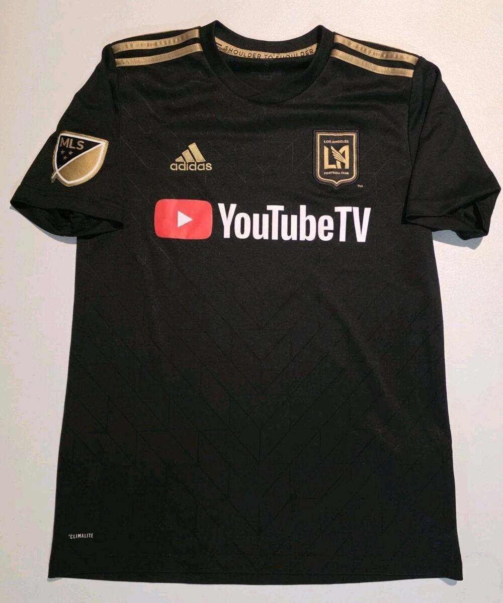 Adidas MLS LAFC Soccer Black Jersey Men's Small